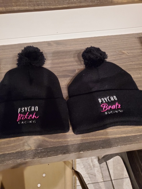 12" Pom-Pom Knit Beanie Bitch and Bratz